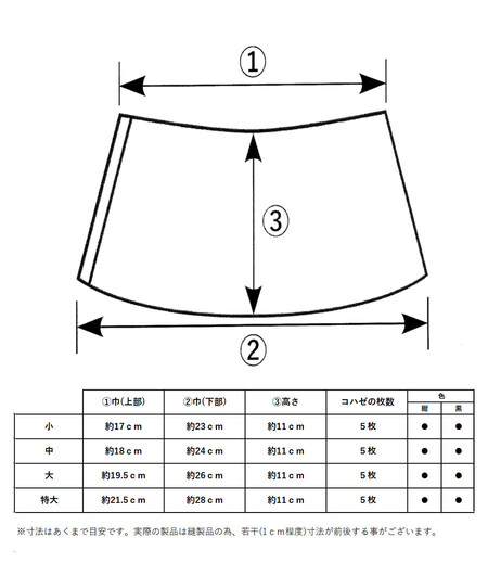 手甲　紺　５枚こはぜ（紺／無地）画像6